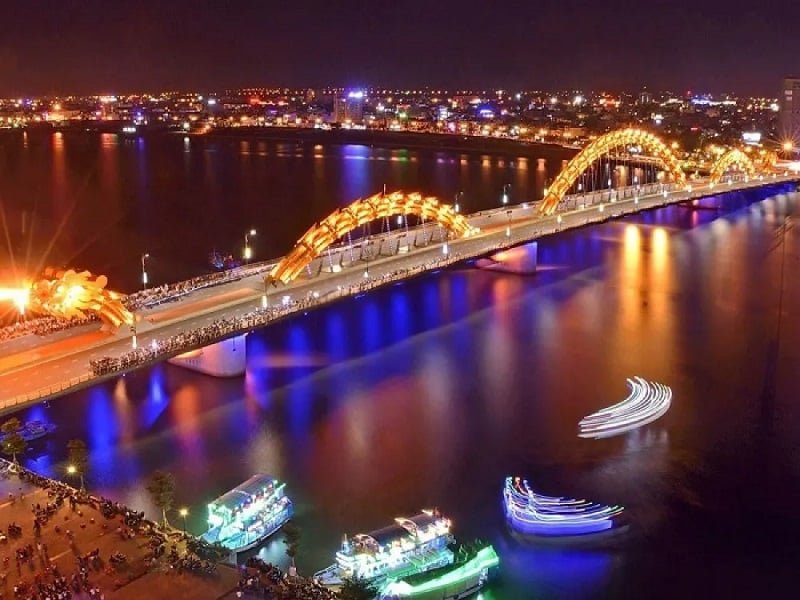 Cycling-Destinations-in-Da-Nang-Dragon-bridge